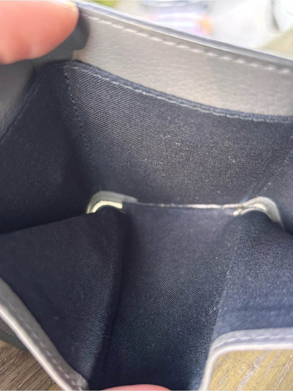 Small Balenciaga Grey Leather Wallet